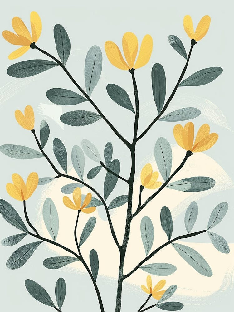 Sequoia Tree Flat Illustration 7