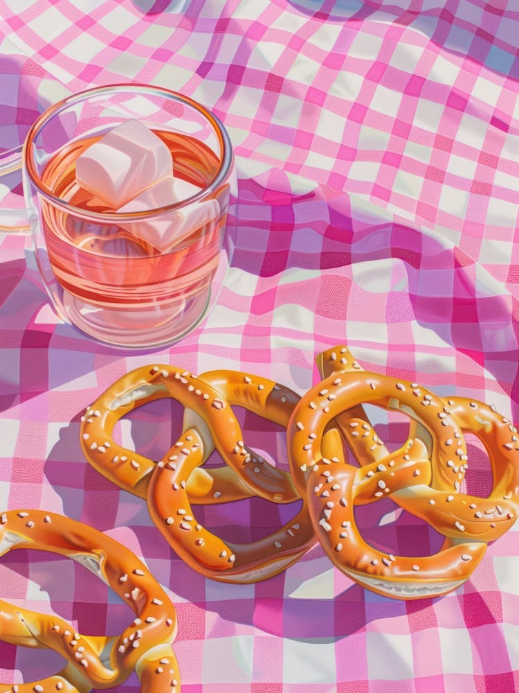 Pink Breakfast Food Pretzels 2