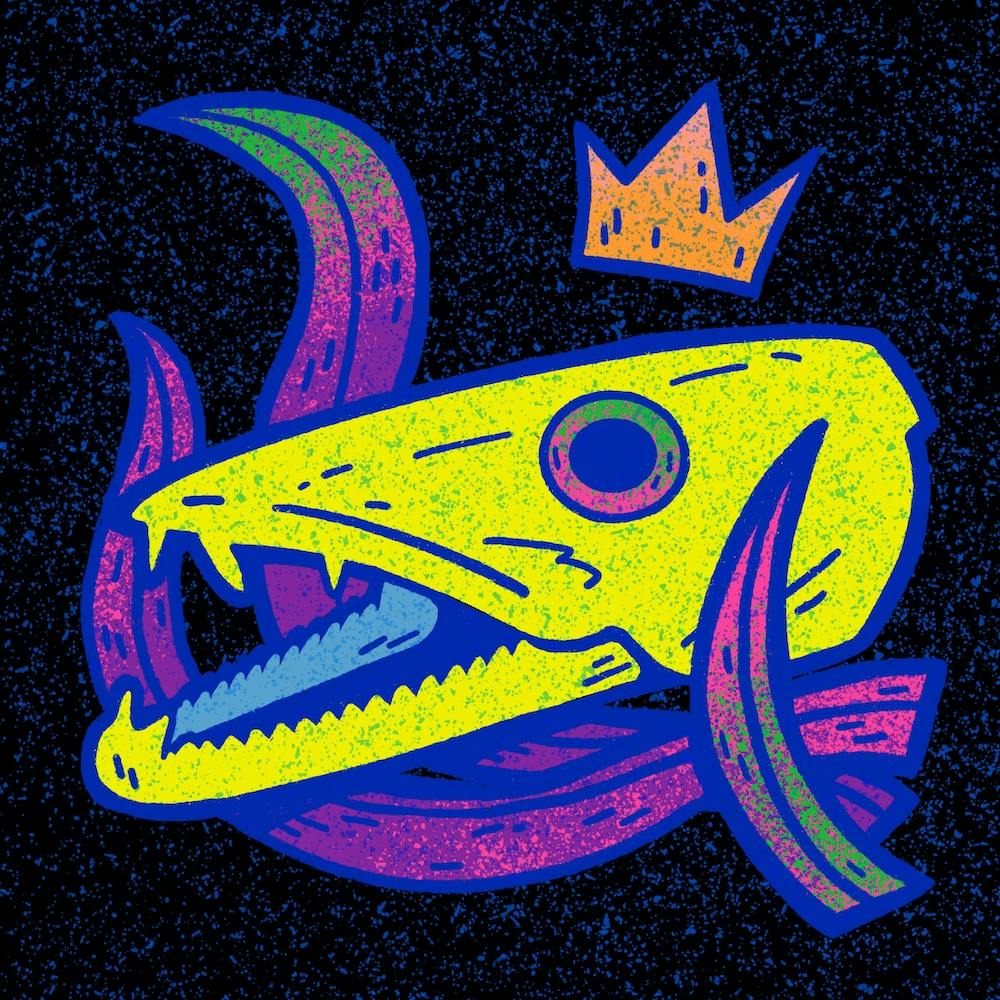 Chromadepth Barracuda Skull