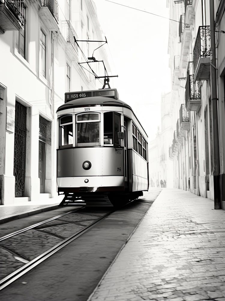 Lisbon, Portugal, Black And White Photography 3