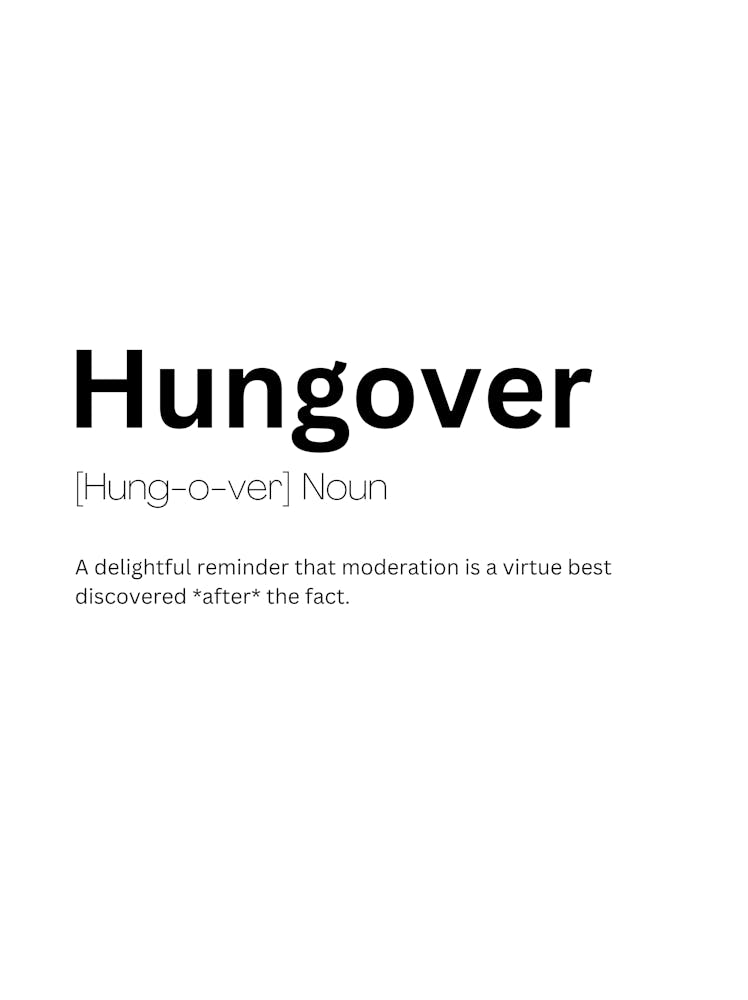 Hungover Definition Meaning