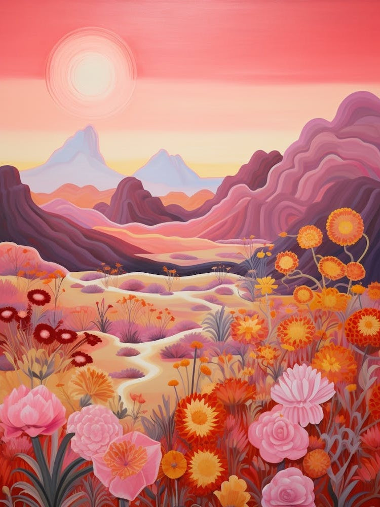 Cactus And Desert Painting 5
