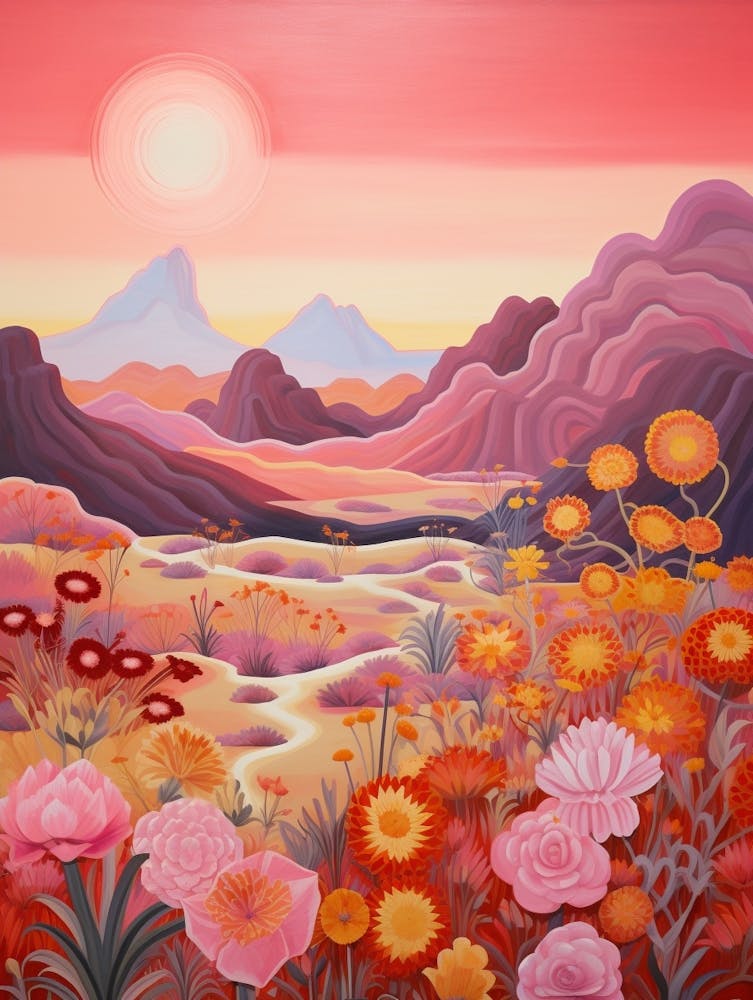 Cactus And Desert Painting 5