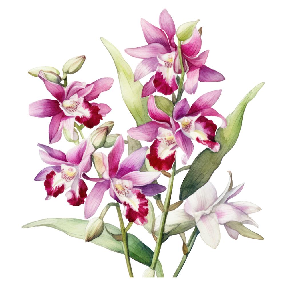 Frühlingserwachen Blühende Schöne Orchideen