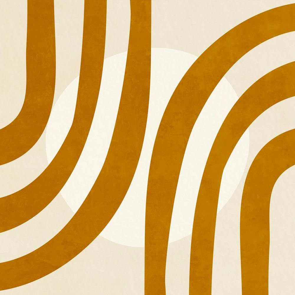 Golden Wavy Lines