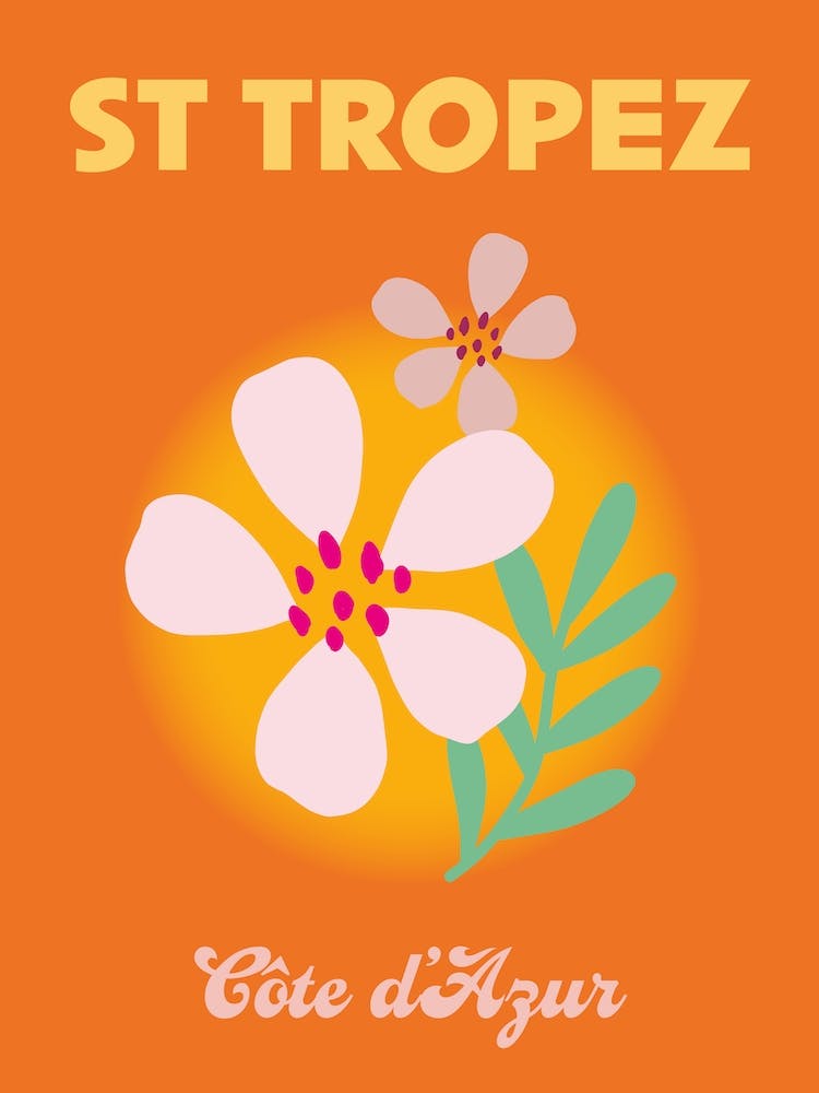 St Tropez Cote D'Azur Travel Print