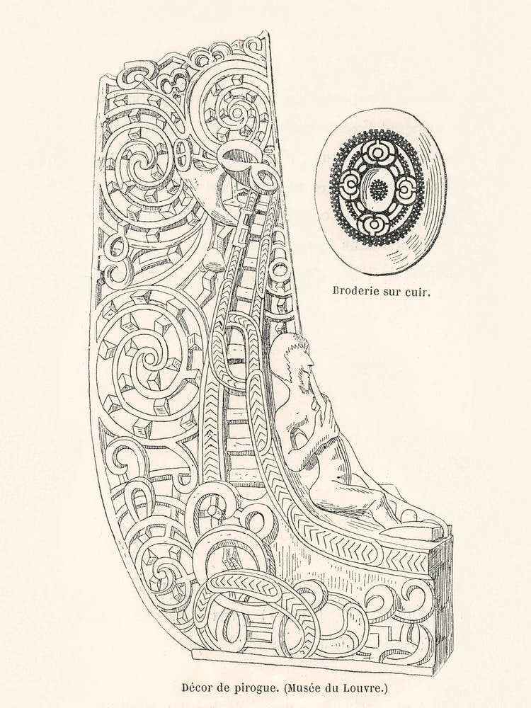 Canoe Decorative Element, Albert Racine