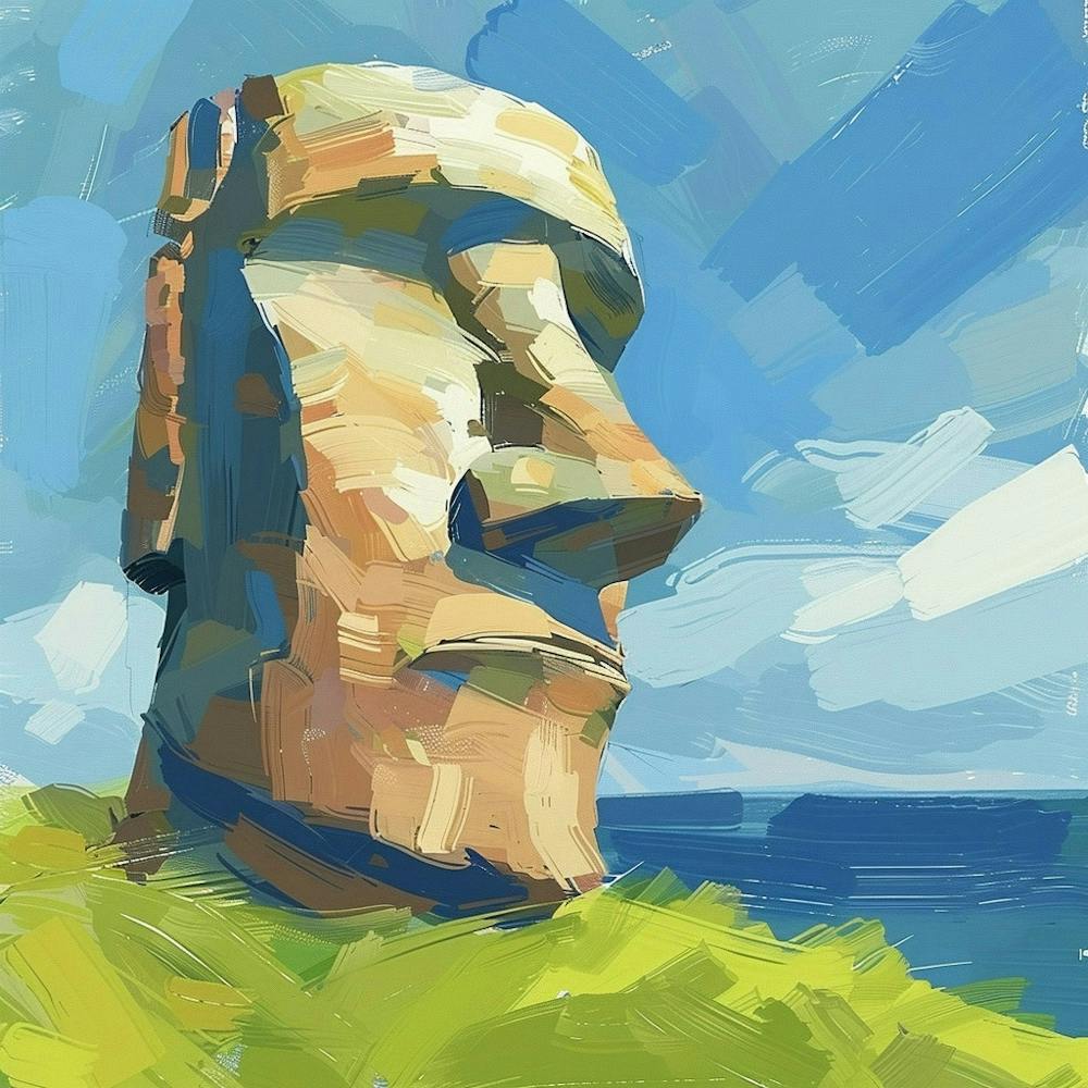Moai Head 4