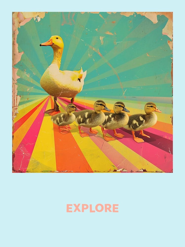 Explore Duckling & Duck Poster