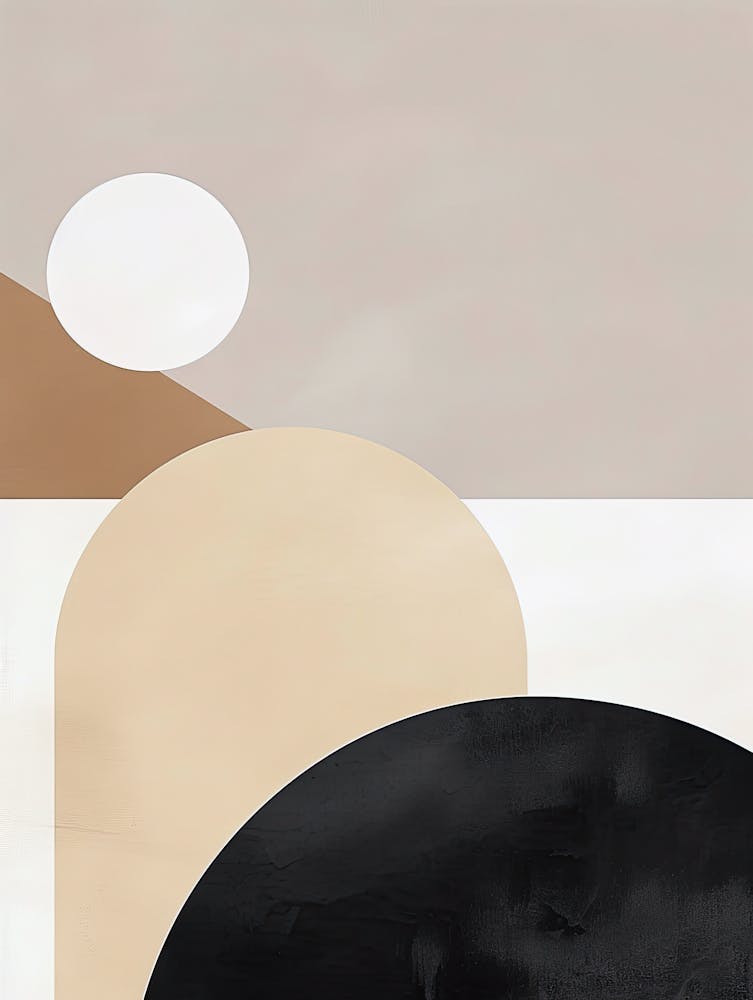 Ruhiger Fluss im minimalistischen Stil