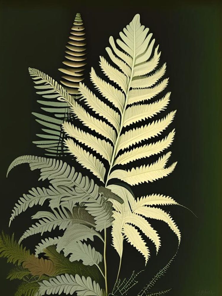 Sensitive Fern Rousseau Inspired