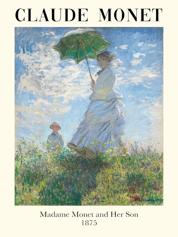 Claude Monet Madame Monet And Her Son