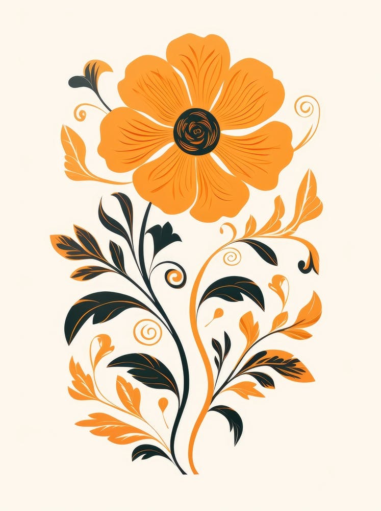 Orange Flower 1