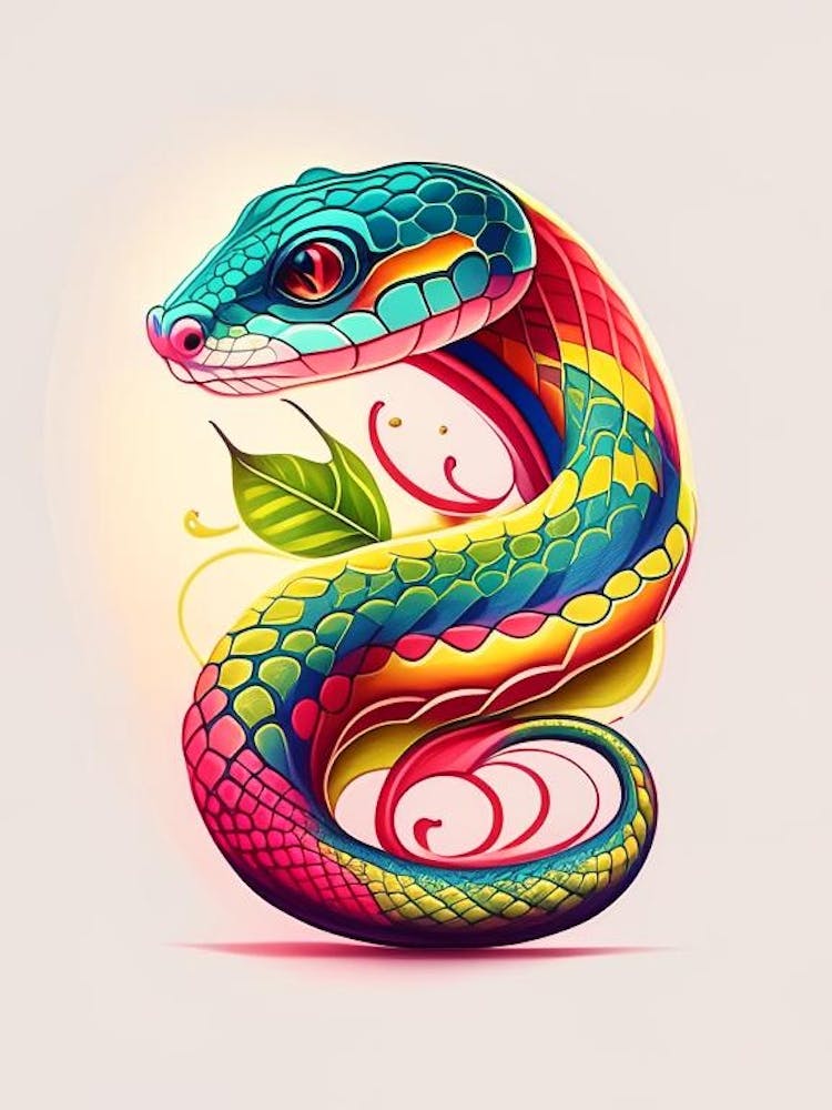 Rough Scaled Snake Tattoo Style