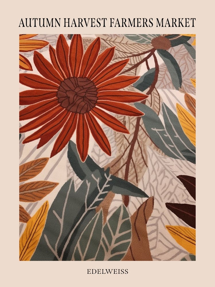 Fall Botanicals Edelweiss 2 Poster