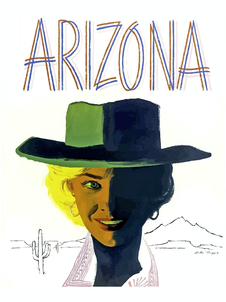 Arizona, Smiling Lady Under A Hat