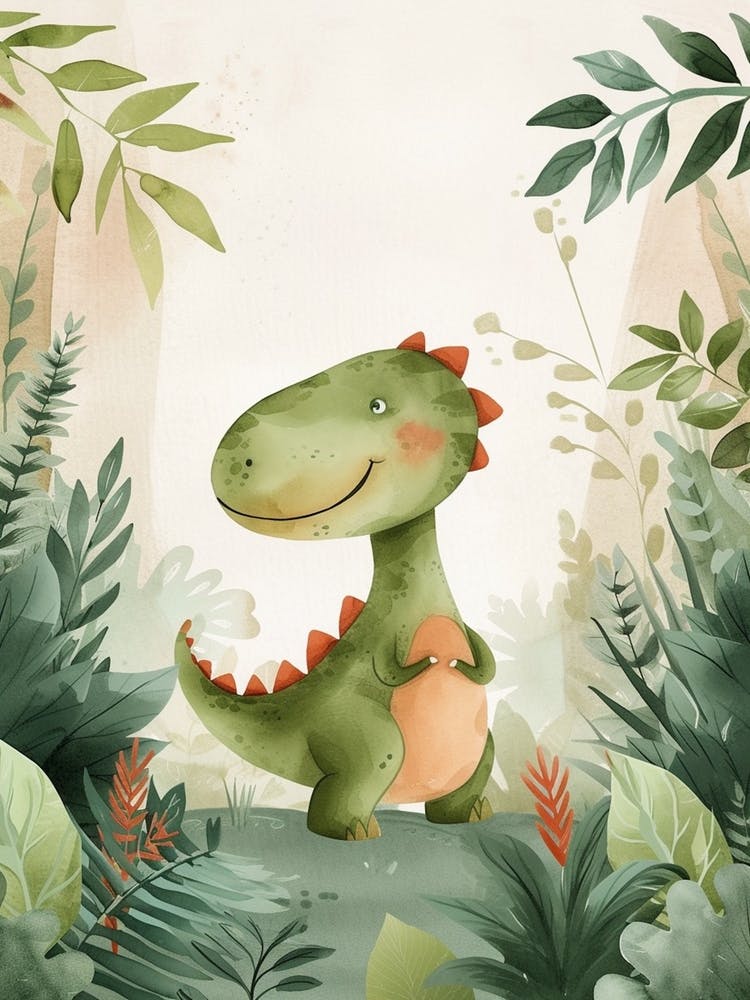 Cute T Rex Dinosaur Illustration 3