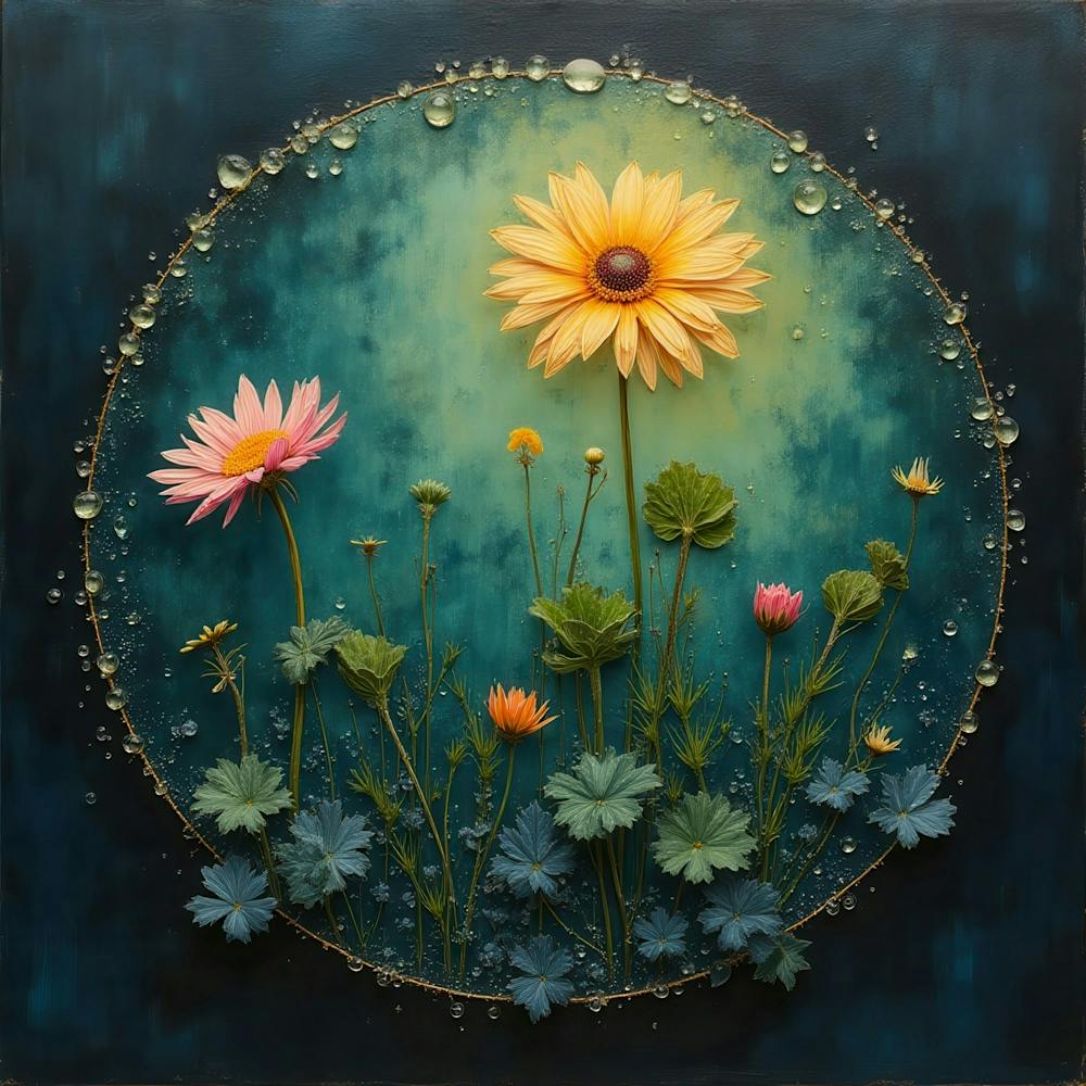 Flowers In A Circle