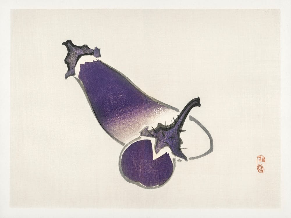 Eggplants, Kōno Bairei