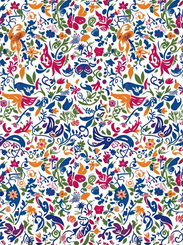 Petals Tango London Fabrics Floral Pattern 3