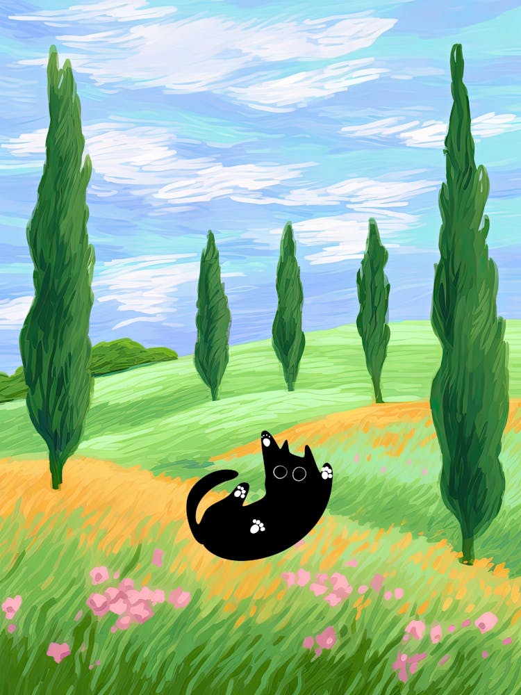 Black Cat Field Trees