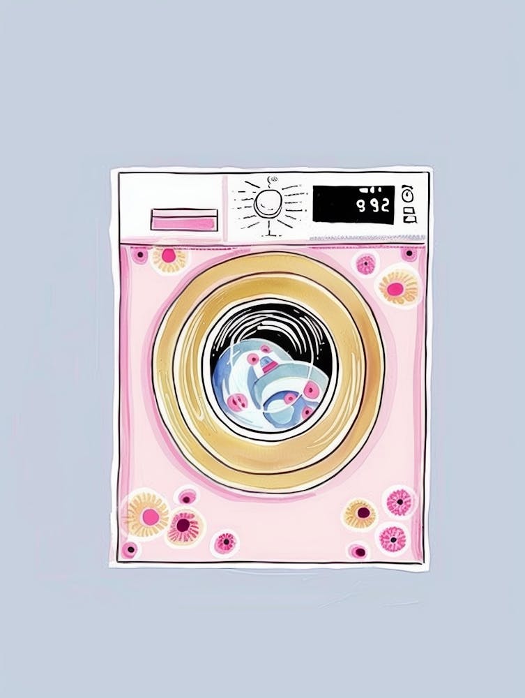 Pink Washing Machine