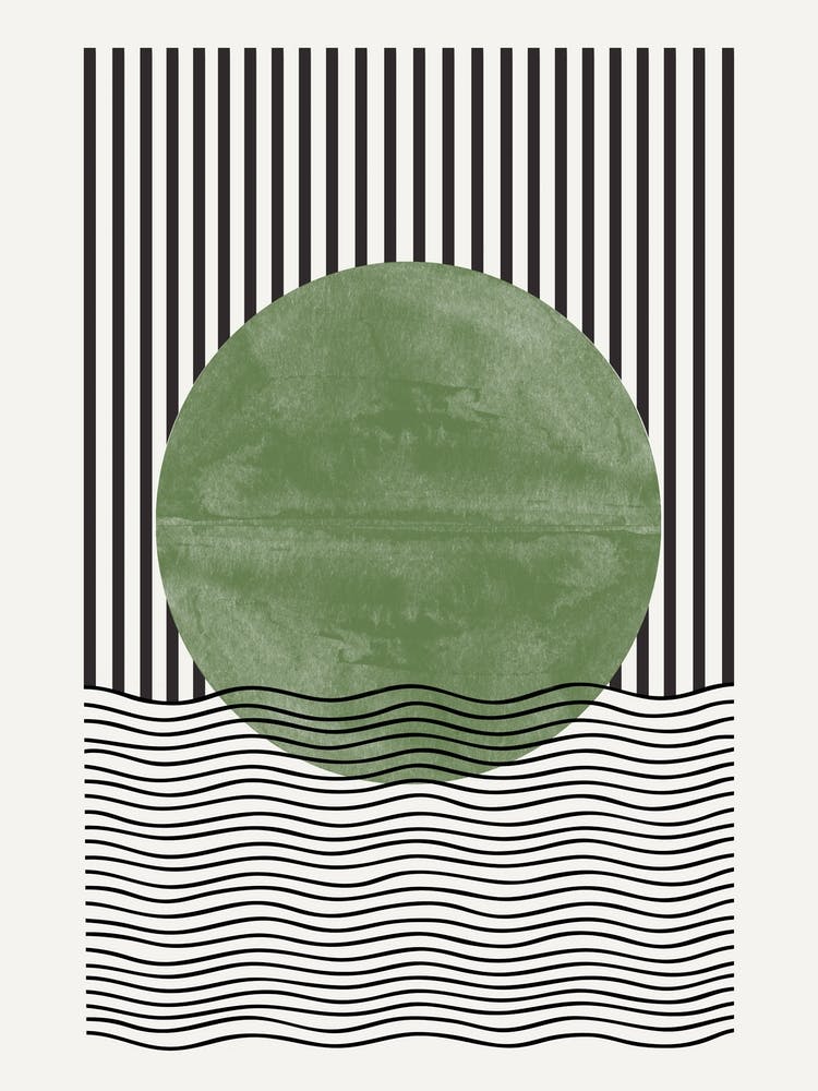 Green sun And Wave