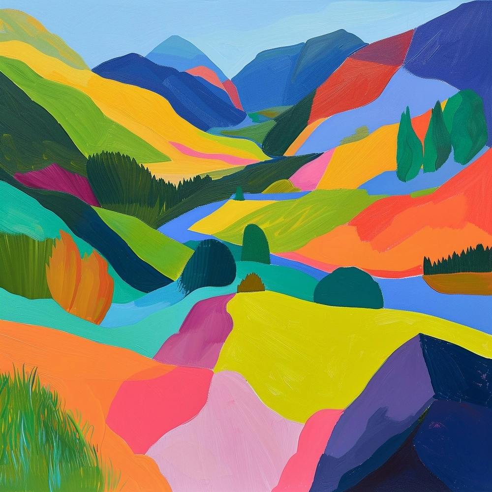 Abstract Travel Collection Queenstown New Zealand 1