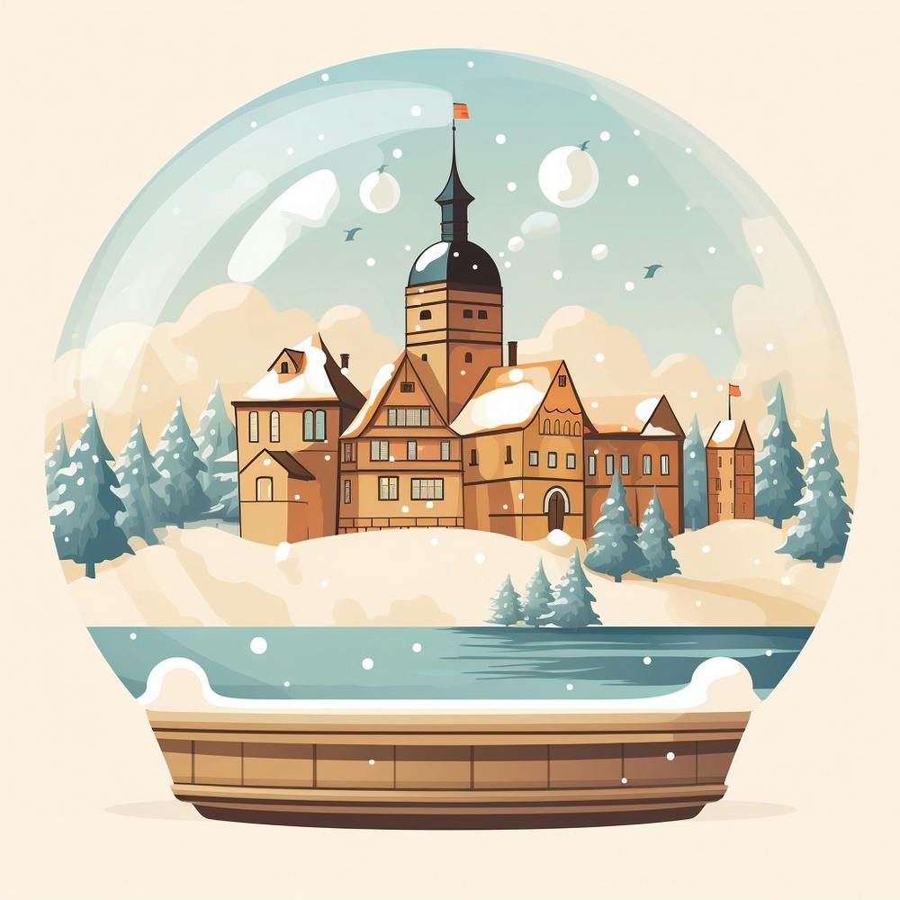 Trakai Castle Lithuania Snowglobe