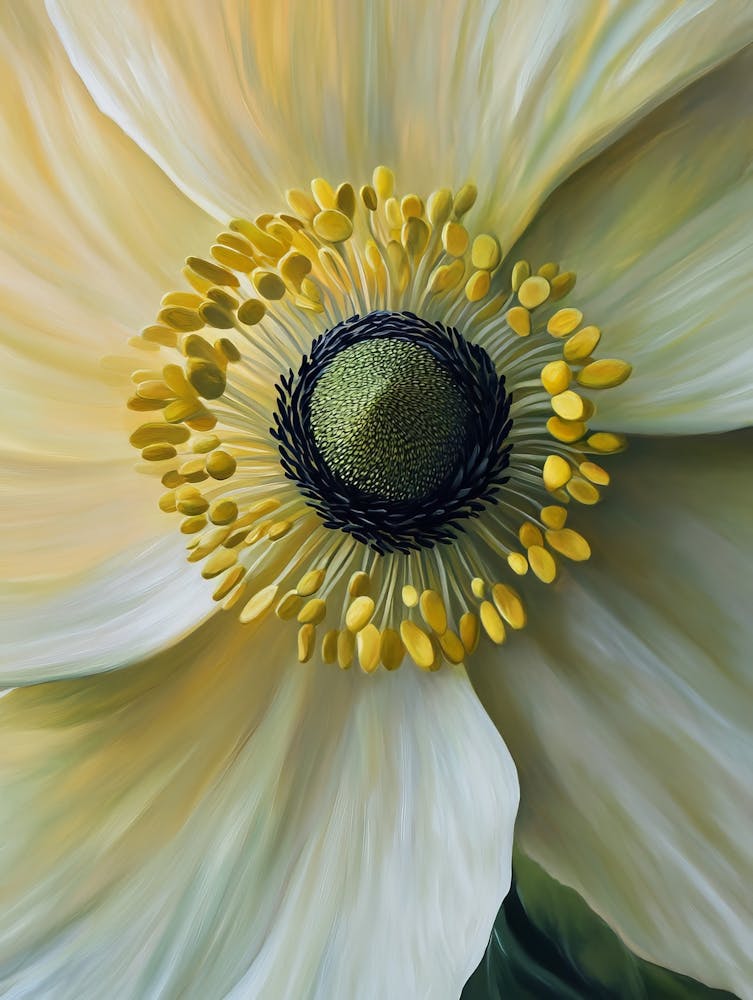 White Anemone Flower