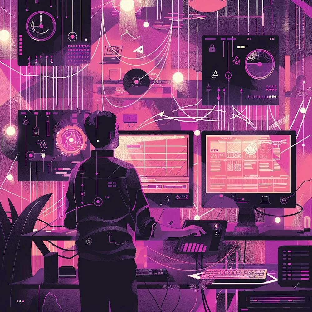 Eine Workflow-Automatisierung Lofi Illustration 1718669074 2