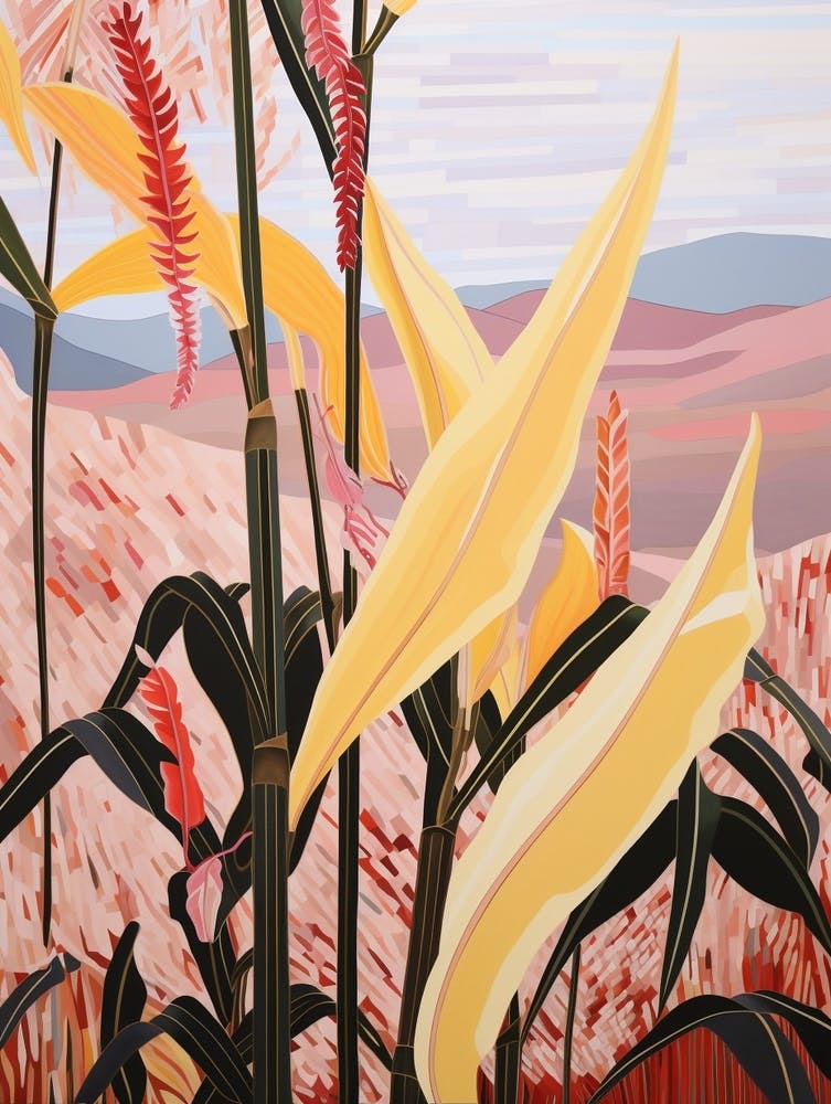 Heliconia 3 Flower Painting