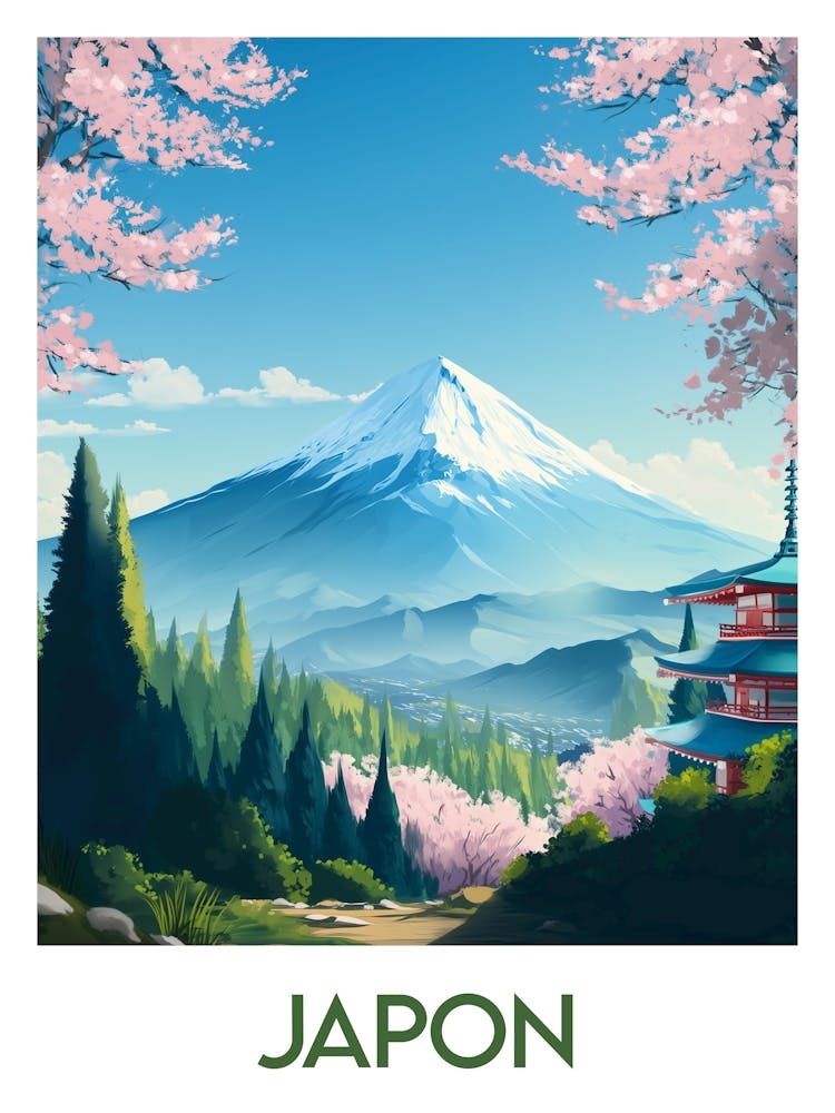 Affiche de voyage Japon