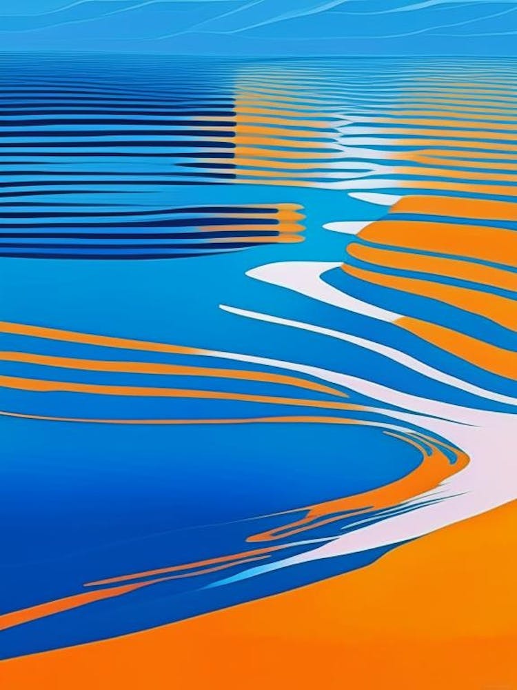 Water Ripples Lake Waterscape Modern 1