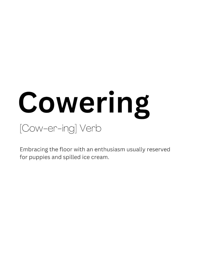 Cowering Definition Meaning