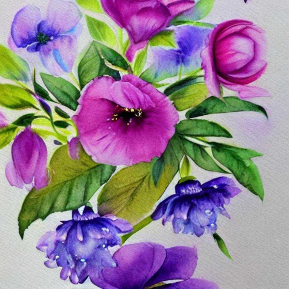 Watercolor Flowers 8