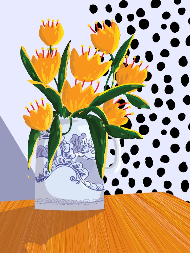 Tulips In A Vase 1