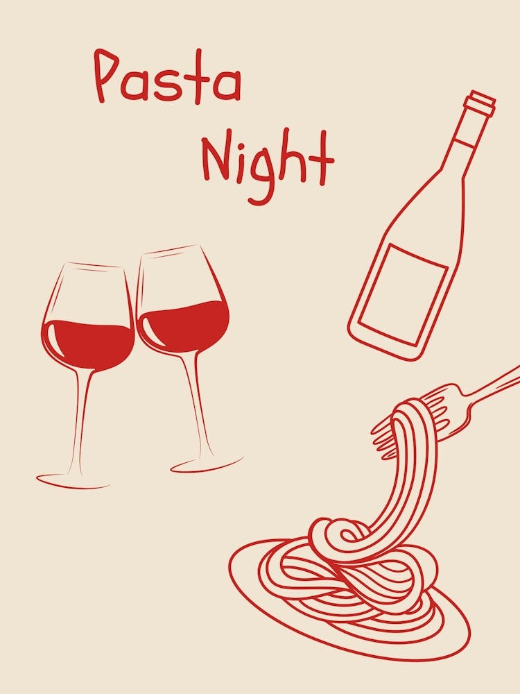 Pasta Night Poster