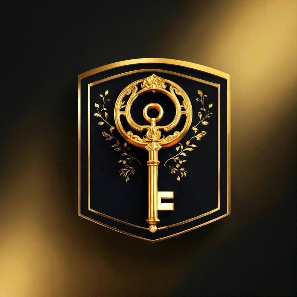 Golden Key Logo Design
