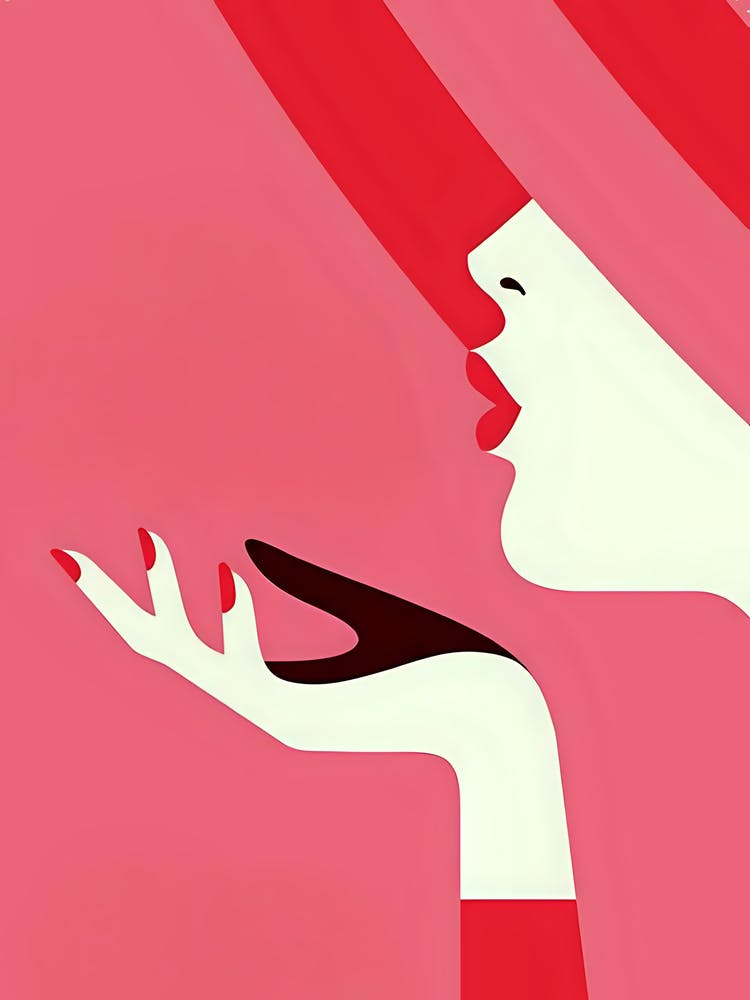 Woman Blowing Her Nose