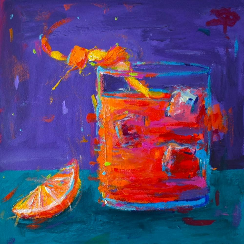 Negroni Cocktail Quadrat