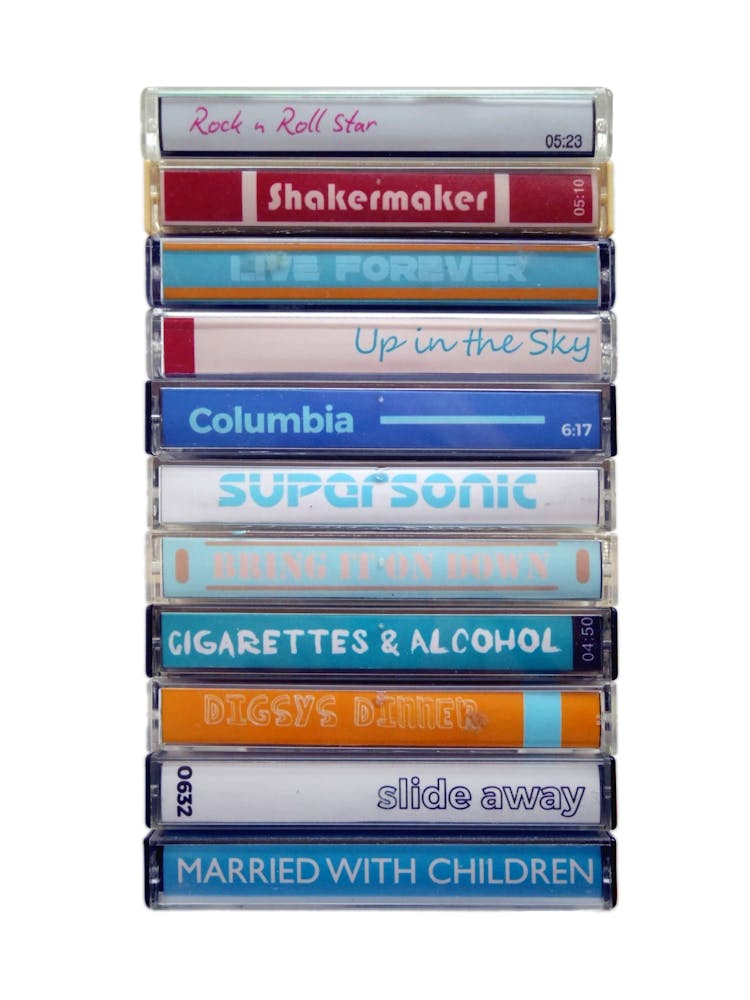 Definitely Maybe - Oasis Cassette Print