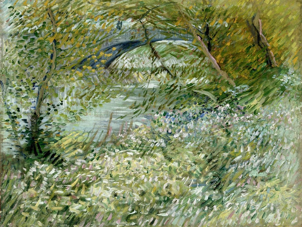 River Bank In Springtime (1887), Vincent Van Gogh