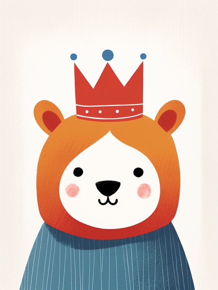 Little Red Panda 2 Wearing A Crown