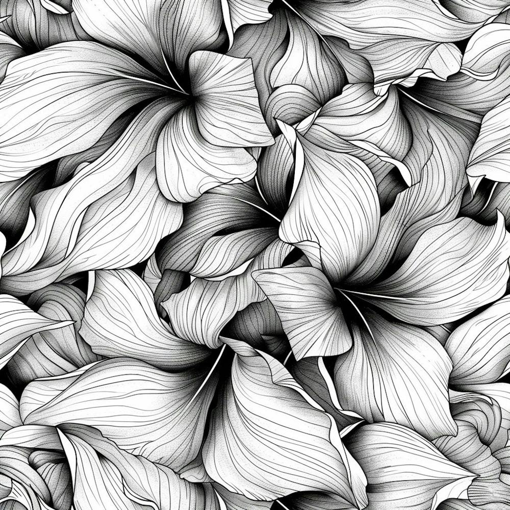 Black And White Floral Pattern