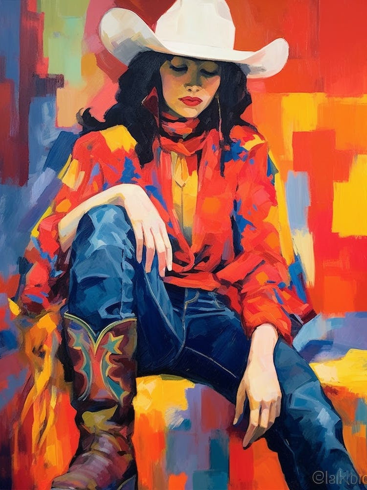 Collage Of Cowgirl Matisse Inspired 4