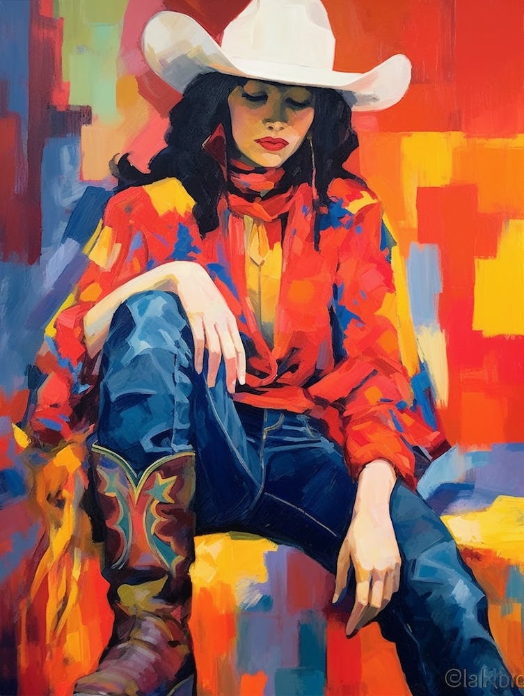 Collage Of Cowgirl Matisse Inspired 4