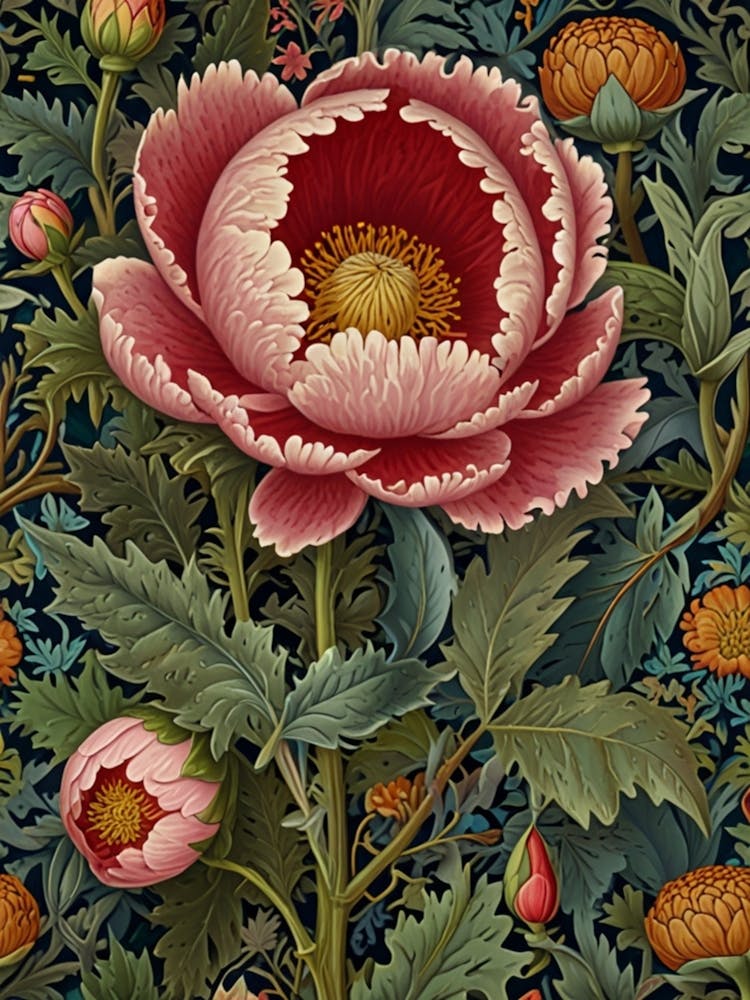 William Morris Peony 1