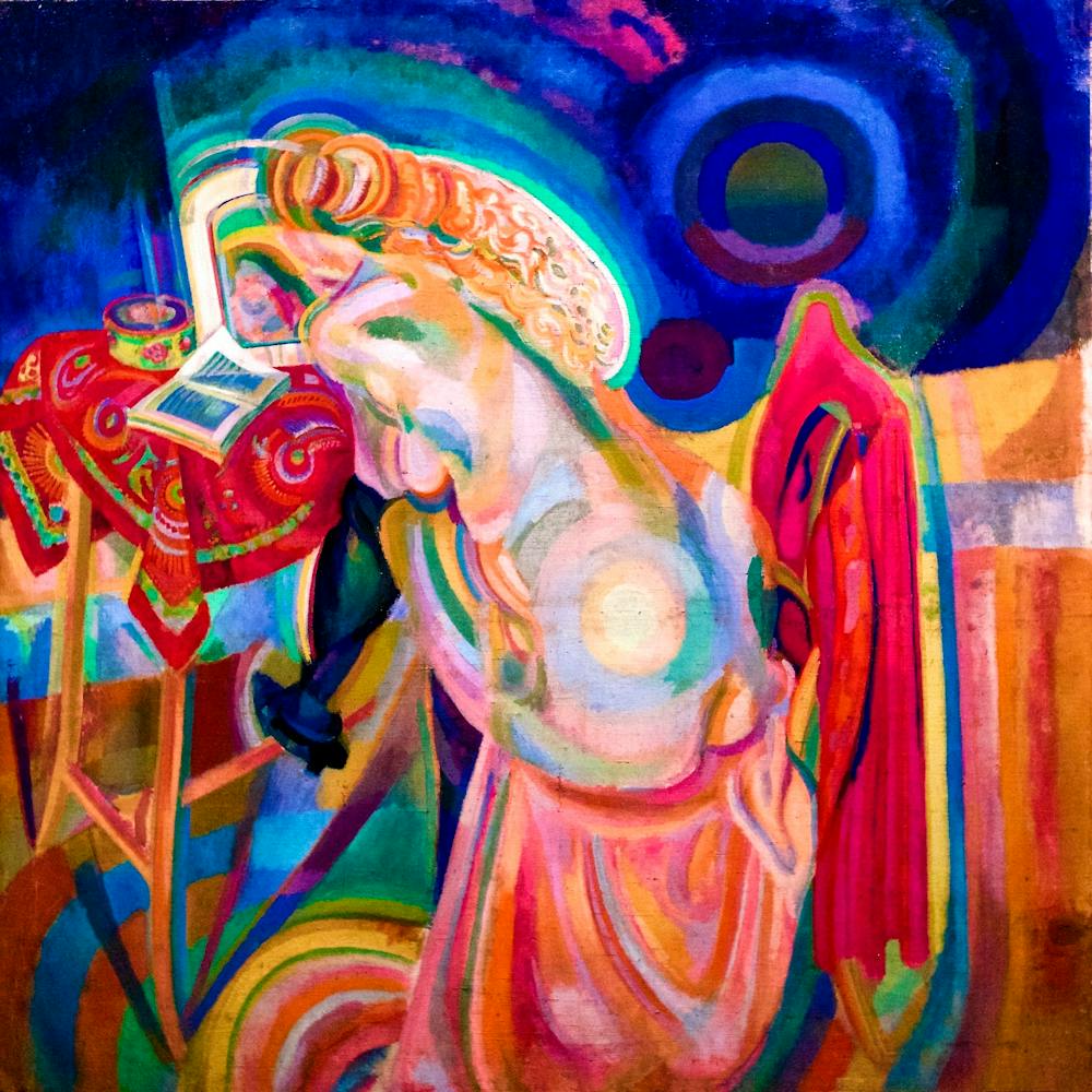 Robert Delaunay Femme Nue Lisant