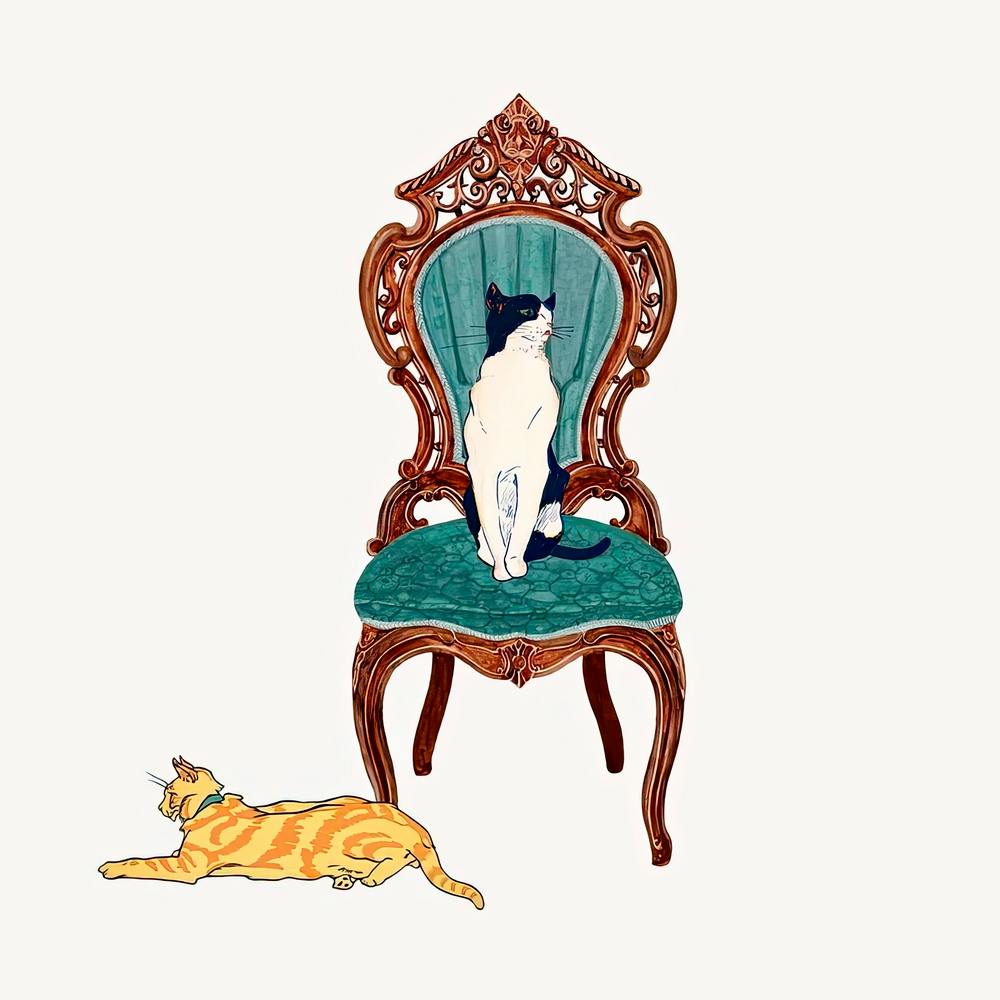 Cats At Home, Edward Penfield